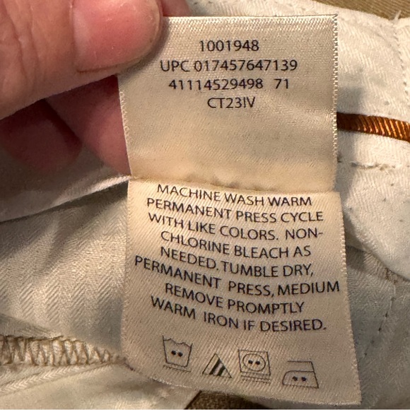 Mens Haggar Dress Pants With Elastic in the Waist 40 x 32 Big & Tall Tan - Picture 10 of 13